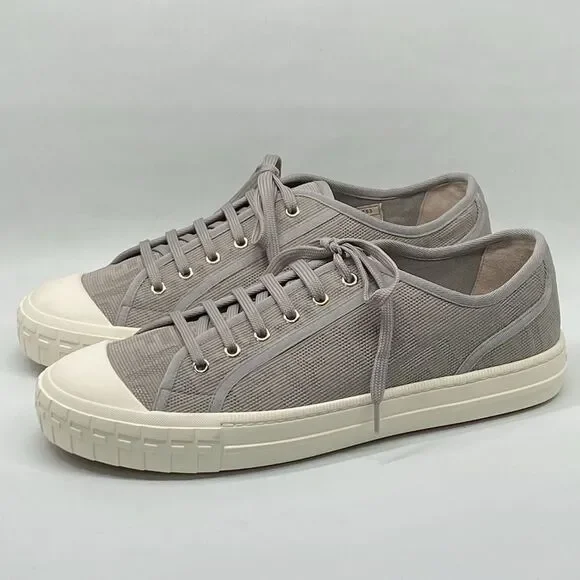 Fendi Domino FF jacquard fabric low top sneakers size 11